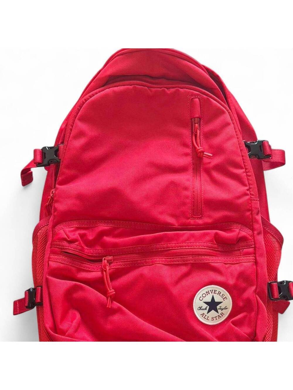 Converse Red All Star Backpack with Multiple Compartments